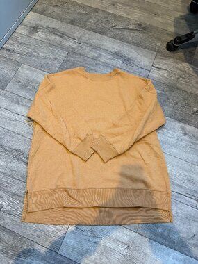 SO Lounge Life Sweatshirt XXL 2X Womens Brown Crew Neck Sweater Pullover